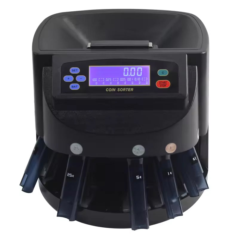 Auto Coin Counters Sorters Machines Automatic Electronic Digital Sensor Usd Lcd Display