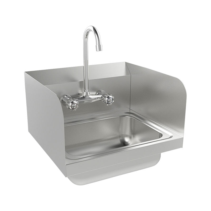 Stainless Steel Commercial Sinks, Thickened Wall-Mounted Sinks