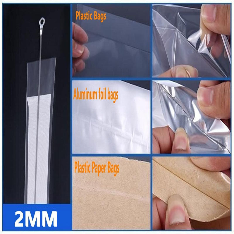 8 inch Commercial Bag Sealers Impulse Heat Sealer with Replacement Kit for Plastic Bags PE PP Bags Portable Poly Bag Sealing Machine