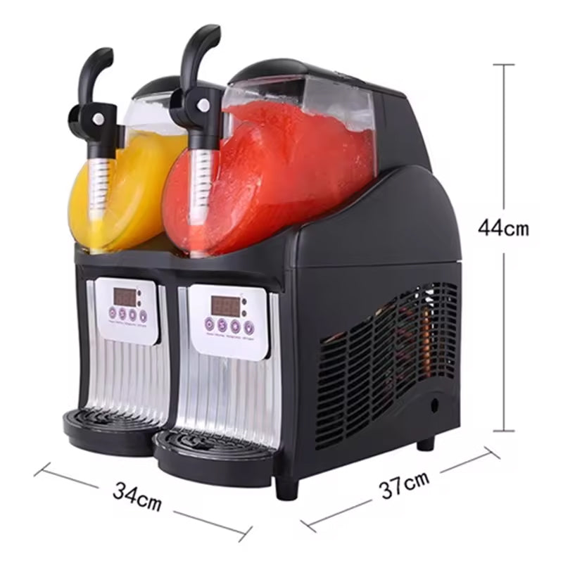Snow Melting Machine Commercial Automatic Stirring Stainless Steel Juice Smoothie Machine Milk Tea Cold Drink Shop Double Cylinder Snow Mud Machine