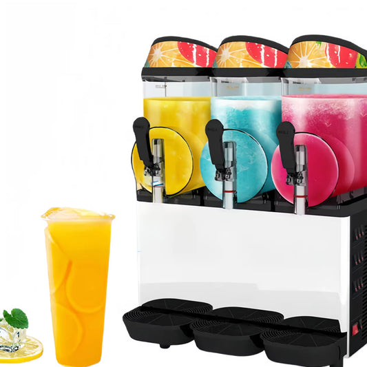 Commercial Margarita Machine Slush Maker Machine Frozen Cold Drink Machine Full-Automatic Double-Cylinder Three-Cylinder Snow Mud Snow Mud Machine