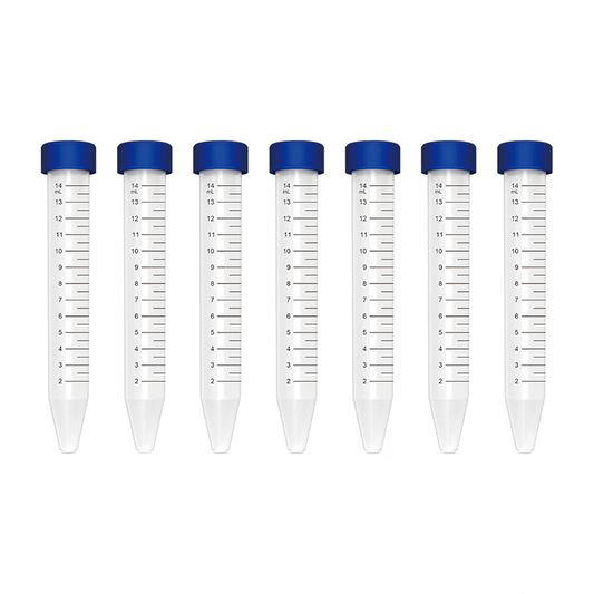 15ml Conical Centrifuge Tubes, Sterile Plastic Tubes with Screw Caps, Plastic Graduated and Write Marks Test Container (100pcs)