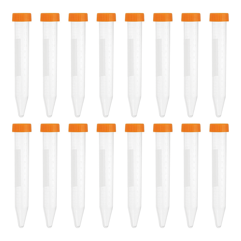 15ML Conical Centrifuge Tubes, Plastic Centrifuge Tubes with Leak-Proof Screw Caps and Graduated Marks (20 Pcs)