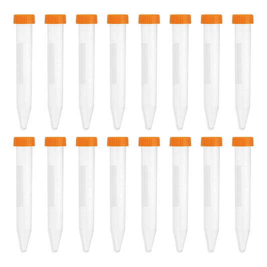 15ML Conical Centrifuge Tubes, Plastic Centrifuge Tubes with Leak-Proof Screw Caps and Graduated Marks (20 Pcs)