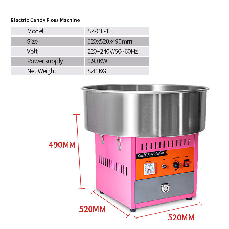 Commercial Stall Fully Automatic Drawing Cotton Candy Machine Electric Fancy Cotton Candy Making Machine