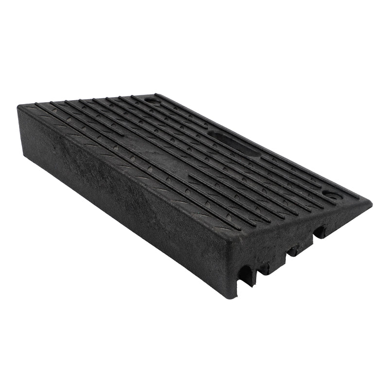 2 Packs Driveway Curb Ramps For Cars, 4" Rubber Curb Ramps For Driveway Sidewalks, Effective Wheelchair Ramp
