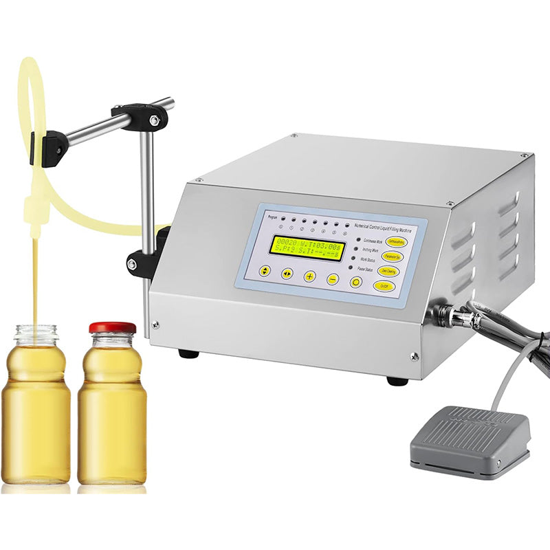 300 bottles/h 110V Digital Liquid Filling Machine 2-3500ml Automatic Bottle Liquid Filler Digital Control Pump Filler