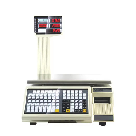 Supermarket Label Weighing Scale Digital Weighing Scale Barcode With Led Display Electronic Weighing Is a Barcode Printing Cashing Scale For Retail