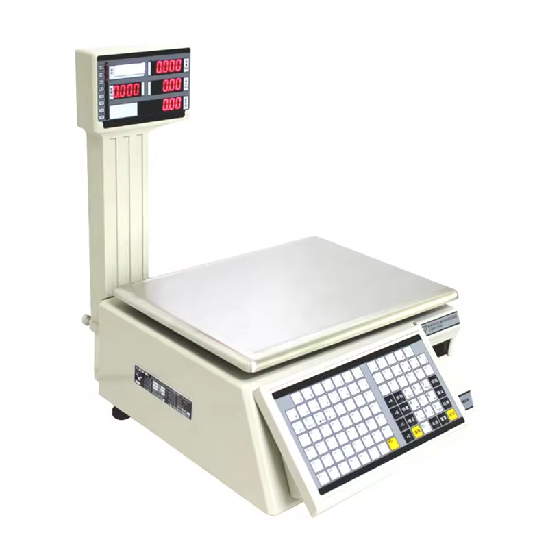 Supermarket Label Weighing Scale Digital Weighing Scale Barcode With Led Display Electronic Weighing Is a Barcode Printing Cashing Scale For Retail