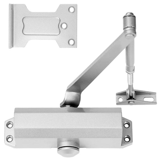 Automatic Door Closer Commercial 3H Fire-Rated Hydraulic Door Closer Residential  UL Listed Silver