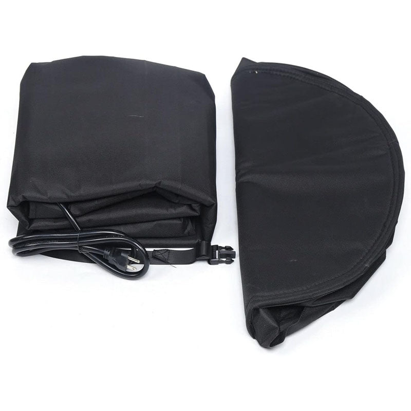 55 Gallons Drum Heating Blanket Heating Storage Tank Power Blanket Steel Drum Warming Heat Blanket 208L Black