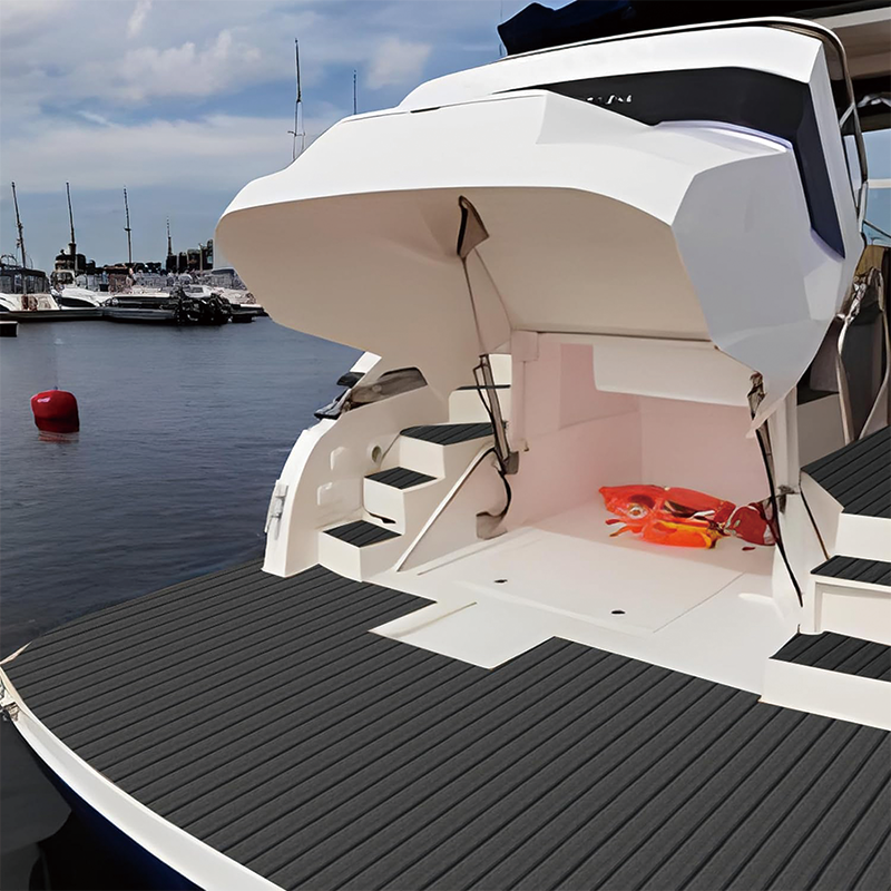 Boat Flooring,EVA Foam Decking Sheet Faux Teak Marine Mat Marine Carpet Cooler Tops,Non-Slip Self-Adhesive Flooring,for Boats, Yacht, Pontoon, Kayak Decking,94.5" x 23.6"