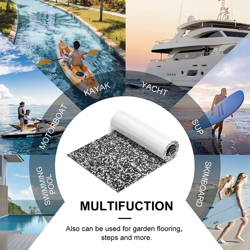 EVA Foam Camo Boat Flooring Decking Sheet Marine Mat,94.5x31.5 inch,Non-Slip and Self-Adhesive Flooring,for Boats, Yacht, Pontoon, Kayak Decking