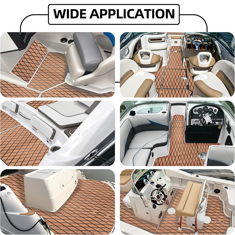 Boat Flooring EVA Foam Decking Sheet,Marine Mat Non-Slip Self-Adhesive Flooring Sheet,for Motorboat Kayak Surfboard Garden Flooring