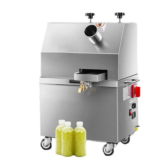 Electric Sugarcane Juicer 220V Commercial Vertical Stainless Steel Fresh Press Machine Sugar Cane Extractor