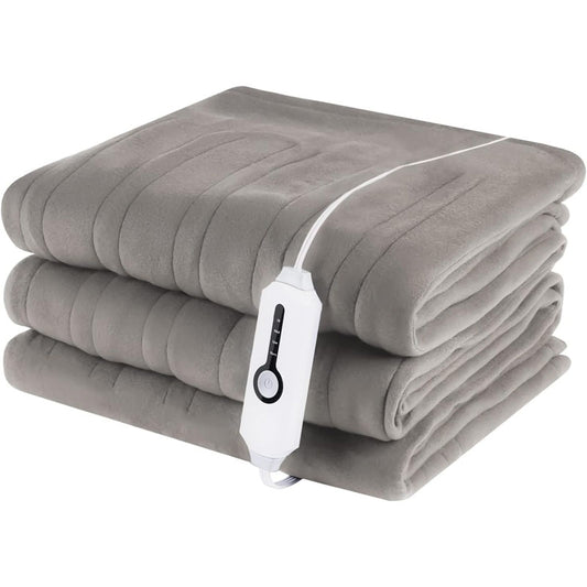 Heated Blanket Electric Throw 72" x 84" Full Size Quilted Fleece for Couch Sofa, Machine Washable