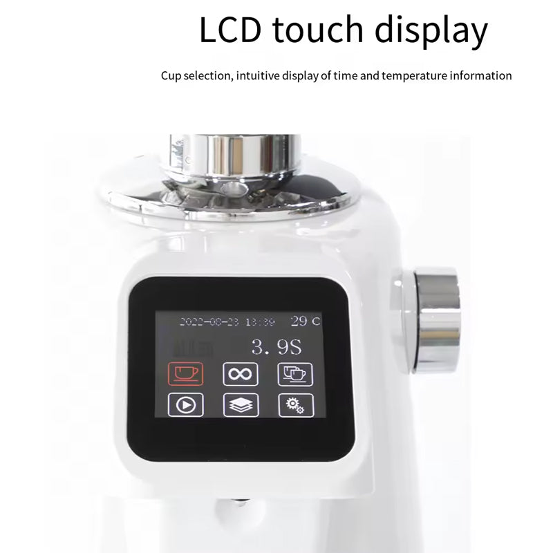 Commercial Electric Coffee Grinder With Touch Screen Big Capacity Professional Bean Grinder For Home Rv Coffee Shops Hotels