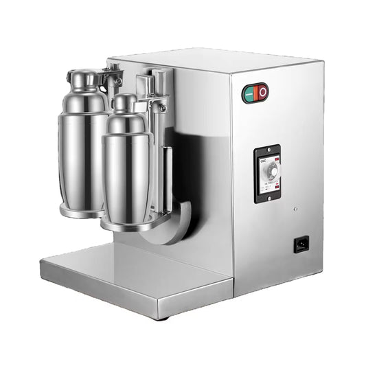 High Quality Two Cups Bottle Shaking Machine Milkshake Machine 2 In 1 Shaker 400r Per Minute Stainless Steel Commercial Bubble Shake