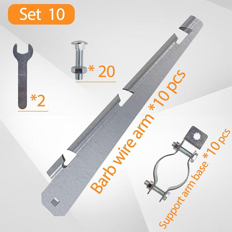 Steel Wire Mesh Arm Guardrail, Bracket Barbed Wire Mesh Installation Bracket Support Arm