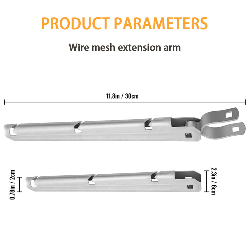 Barbed Wire Arm Extensions, Barbed Wire Arm Extensions, For Chain Link Fence (7 Pcs)