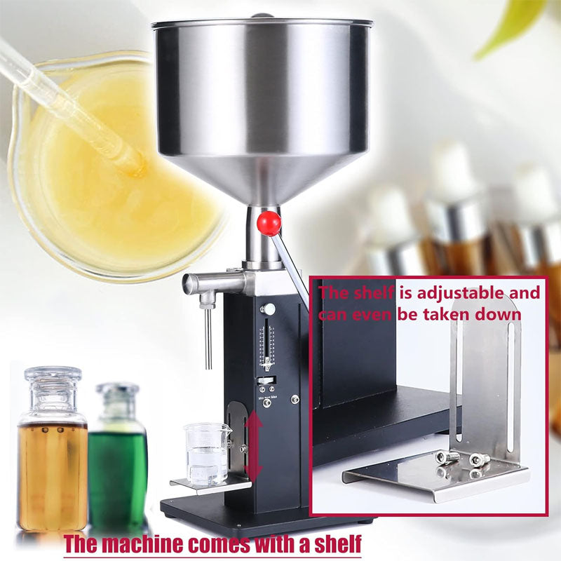 Filling Machine Hoppe 5-50ml Bottle Filling Machine Stainless Steel With metering function for Milk Water Juice Essential Oil Shampoo Cosmetic Honey