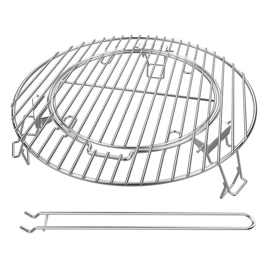 Fire Pit Cooking Grate, 19.5 Inch Stainless Steel Grill, For Outdoor Campfires, Fire Pit Accessories