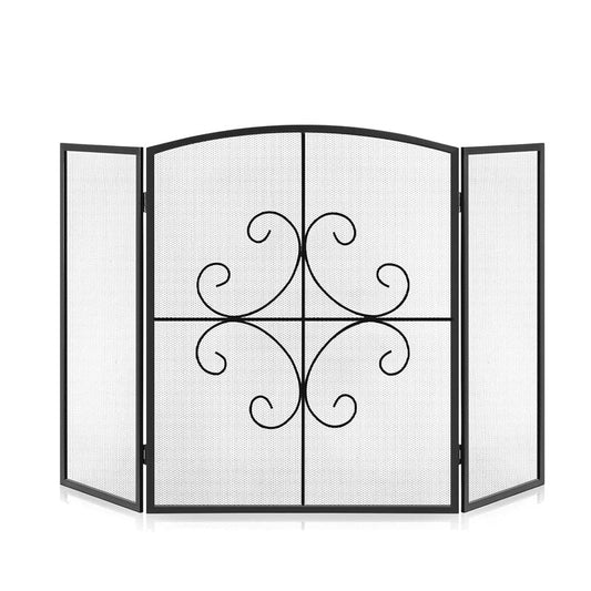 Home Fireplace Screen Partition Fireplace, Fence Protection Fireplace Fence Net, Decorative Screen