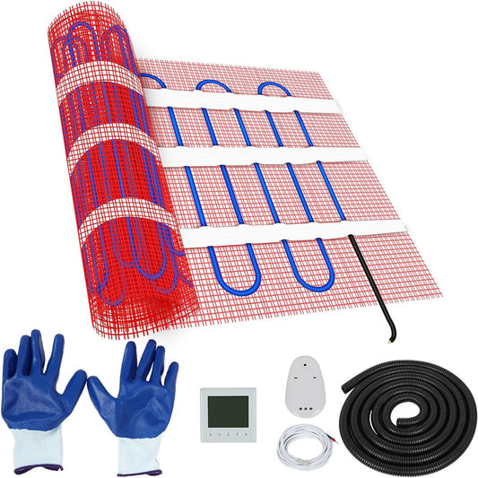 Floor Heating Mat 16 Sqft Heating Mat 180W 120V Electric Radiant Floor Heating System for Easy Installation on The Floor