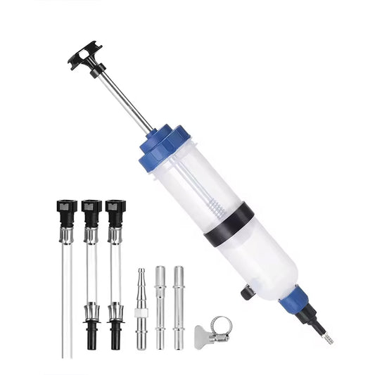 Automotive Fluid Extractor Pump Oil Change Syringe With Hose Manual Fuel Suction & Filler Fluid Oil Change Evacuator