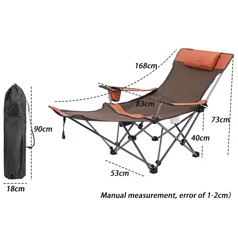 Portable Net Portable Folding Camping Chair With Carrying Bag Wholesale Outdoor Beach Lounge Adjustable Zero Gravity Recliner