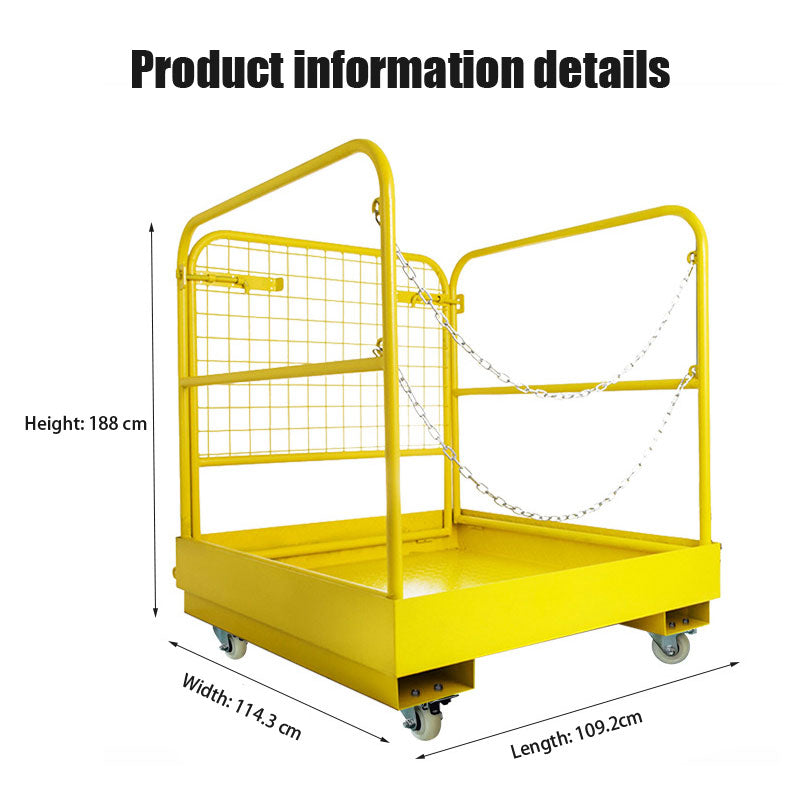 Forklift Safety Cage, Maintenance Platform, Foldable Guardrail For Aerial Work