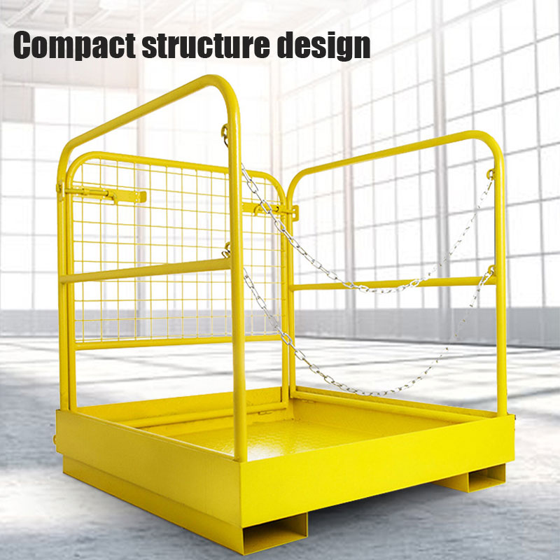 Forklift Safety Cage, Maintenance Platform, Foldable Guardrail For Aerial Work