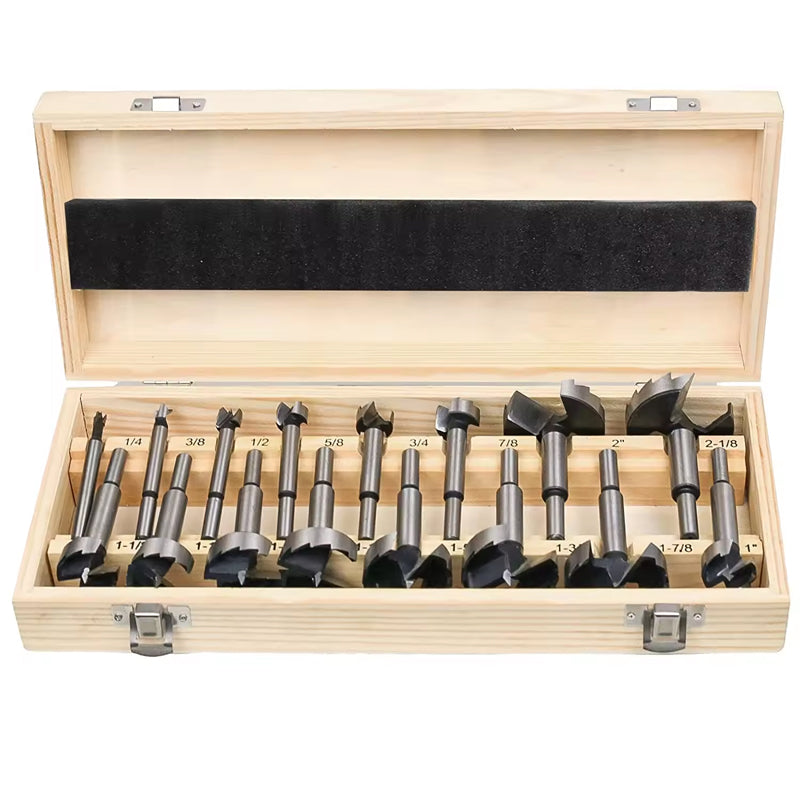 16Pcs/Set Forstner Carbon Steel Boring Drill Bits Woodworking Self Centering Hole Saw Forstner Drill Bit With Center Positioning