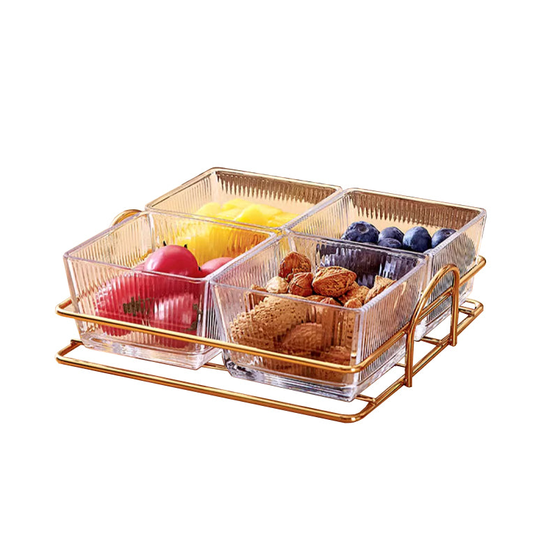 Fruit Plate Home Living Room Fruit Plate Coffee Table Dried Fruit Plate Dried Fruit Box High-End Light Luxury Dried Fruit Storage Box