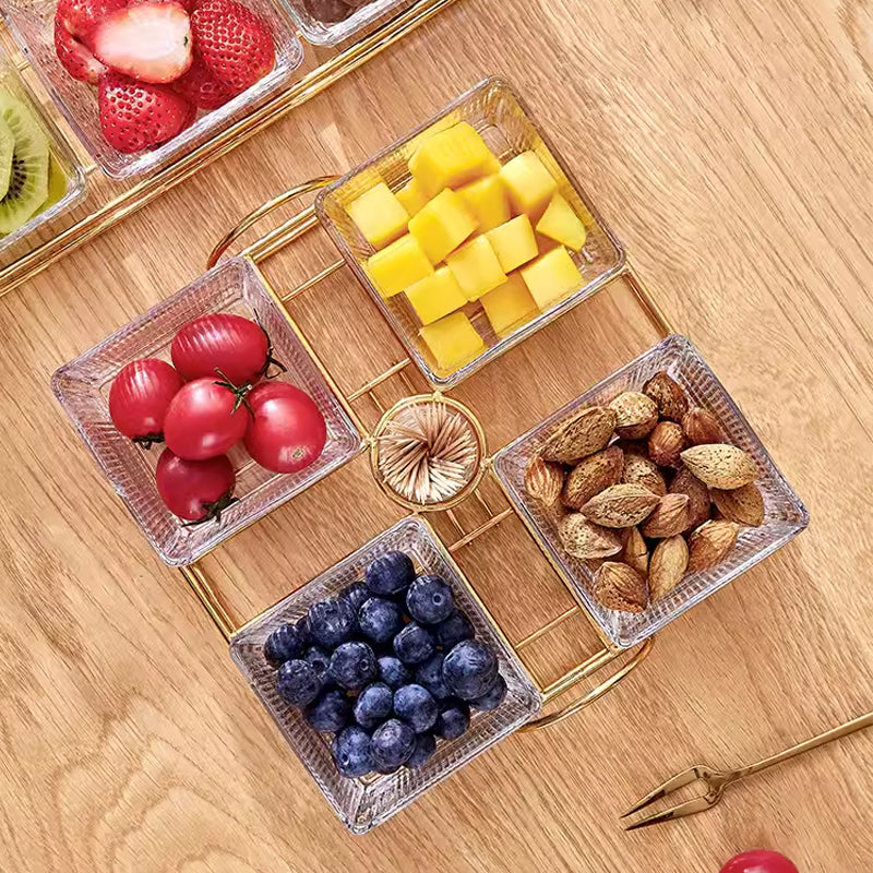 Fruit Plate Home Living Room Fruit Plate Coffee Table Dried Fruit Plate Dried Fruit Box High-End Light Luxury Dried Fruit Storage Box