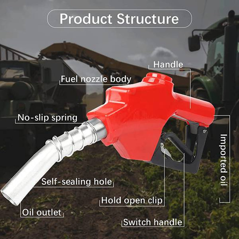 11A Diesel Large Mouth Self-Sealing Refueling Gun Nozzle Gas Station Self-Sealing Oil Gun 6 Points Diesel Gasoline Kerosene Oil Gun 3/4