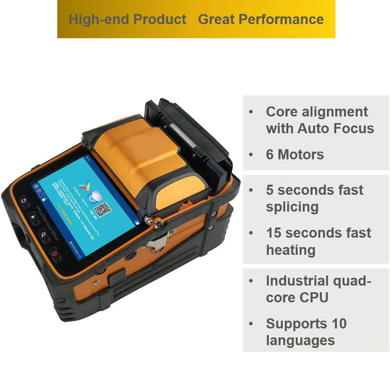 Fusion Splicer AI-9 Toolbox Kit With Auto Focus And 6 Motors For Trunk Line Construction, AI-9 Fusion Splicer Fiber Optic