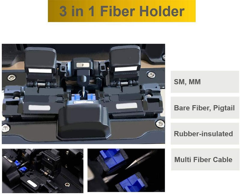 Fusion Splicer AI-9 Toolbox Kit With Auto Focus And 6 Motors For Trunk Line Construction, AI-9 Fusion Splicer Fiber Optic