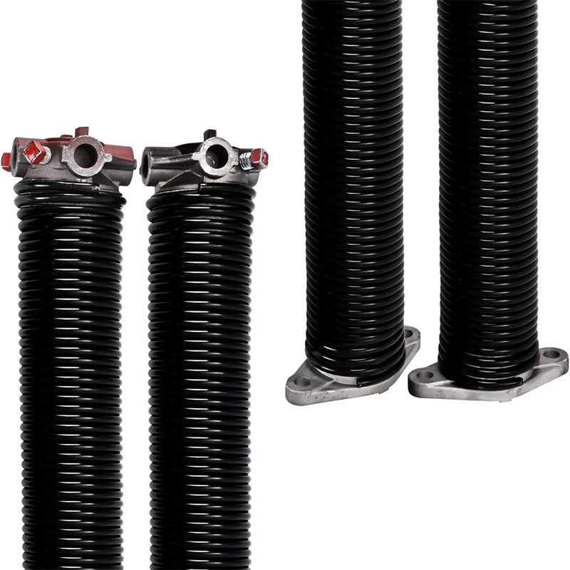 Garage Door Springs & Wires Pair of .250 x 2" x 28 inch with Non-Slip Winding Bars 2 Replacement Bearings Minimum of 10000 Cycles