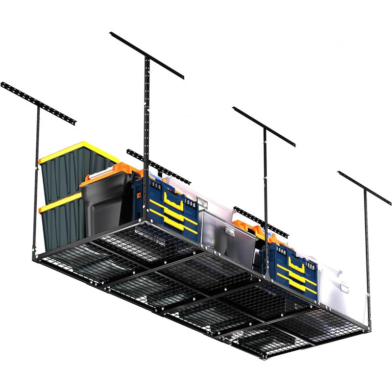 3x8 Garage Storage Rack Adjustable Garage Ceiling Storage Racks  for Garage Storage Organization 600 lbs Load Capacity