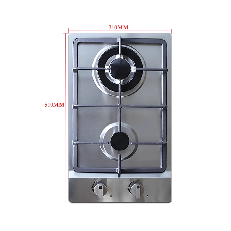 Gas Cooktop Double-Burner Gas Stove Vertical Small Apartment Balcony Small Stove Gas Stove Embedded Single Burner RV