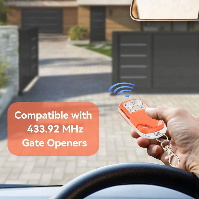 Gate Remote Control Portable Sensitive Electric Rolling Driveway Gate Opener Hardware Gate Remote Control Multicode Orange