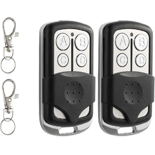 2 Garage Door Opener Remote with key chain included ,Built-in LED transmitting & low battery indicator