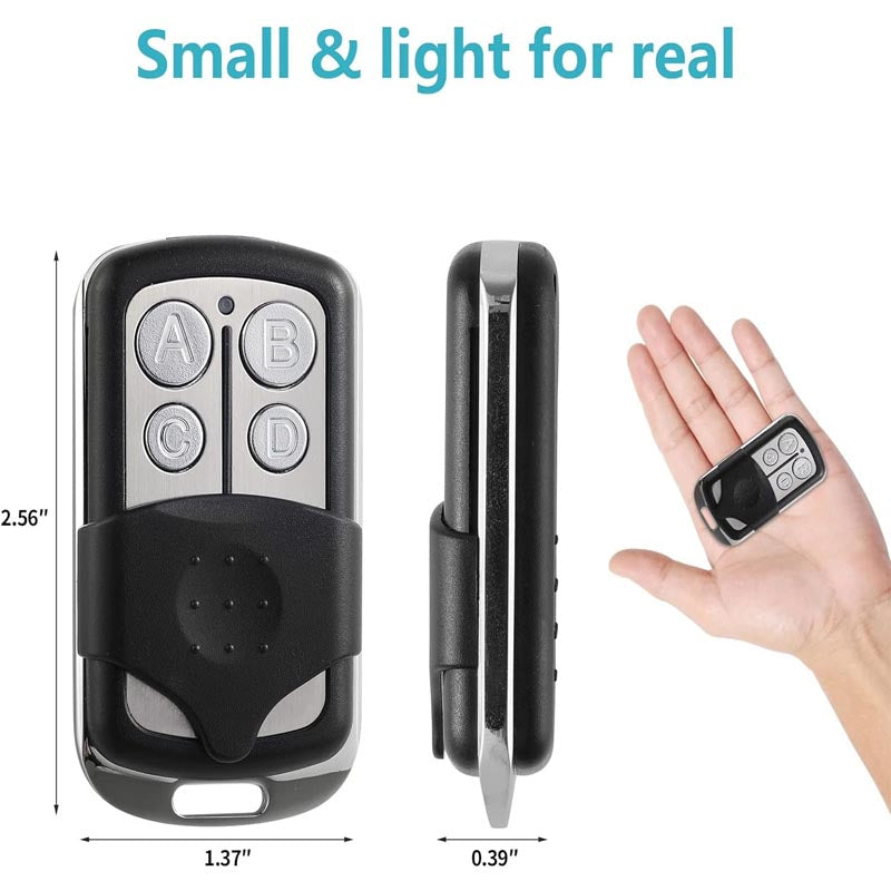 2 Garage Door Opener Remote with key chain included ,Built-in LED transmitting & low battery indicator