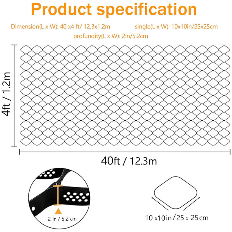 Honeycomb Geocell, Indoor Grass River Channel Perforated Hdpe, River Channel Mine High Strength Geocell