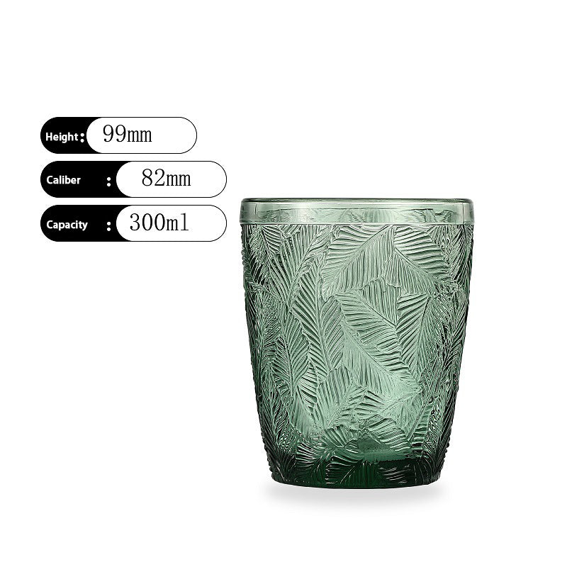 Glass Water Cup Juice Cup Beverage Dark green Beer Cup Whiskey Glass Wholesale Bar