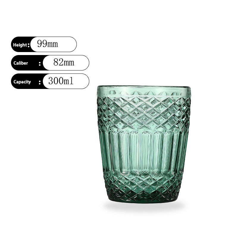 Glass Water Cup Juice Cup Beverage Dark green Beer Cup Whiskey Glass Wholesale Bar