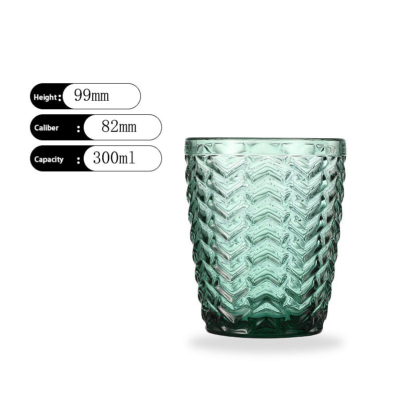 Glass Water Cup Juice Cup Beverage Dark green Beer Cup Whiskey Glass Wholesale Bar