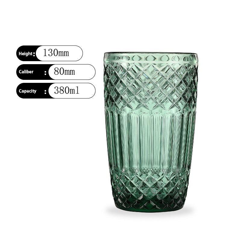 Glass Water Cup Juice Cup Beverage Dark green Beer Cup Whiskey Glass Wholesale Bar