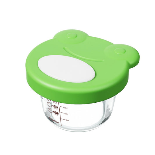 Portable Freezer Stackable Baby Food Storage High Borosilicate Glass Baby Food Containers With Silicone Lids